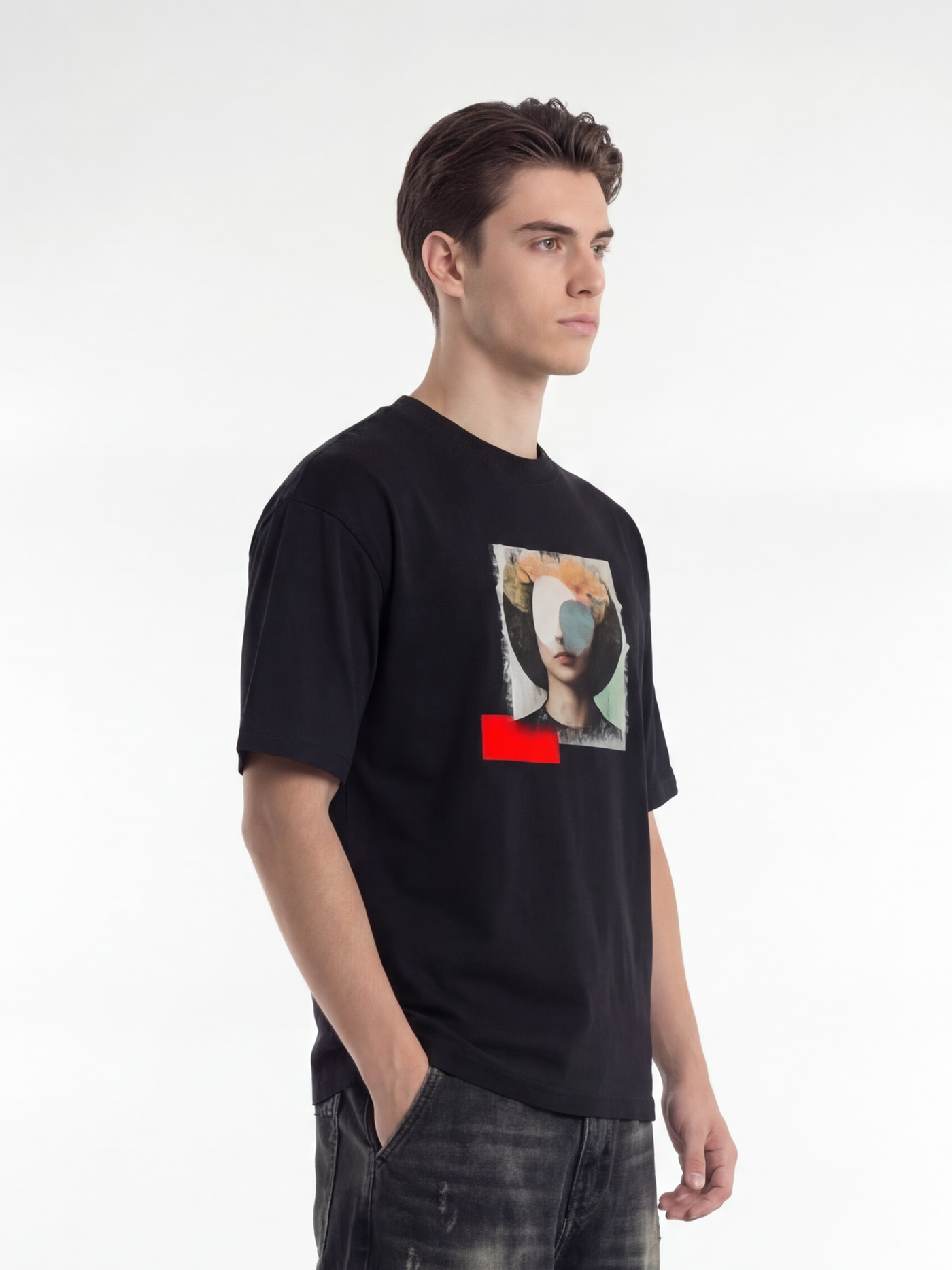Casual T-shirt Ruby SSSS, Herre - Sort