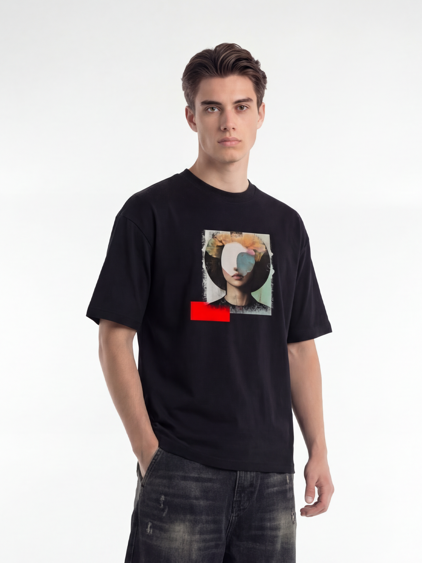 Casual T-shirt Ruby SSSS, Herre - Sort